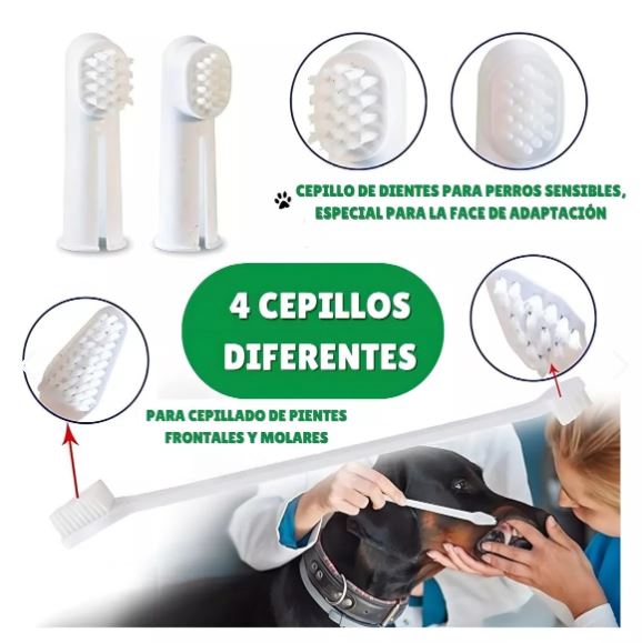 Set Cuidado Dental Bioline Para Perro